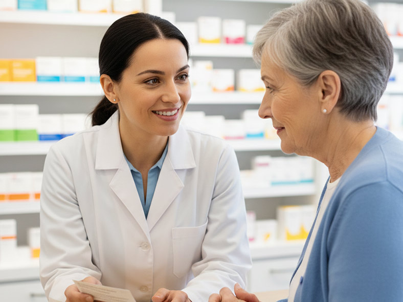   comunicación entre paciente y farmacia sobre medicación

